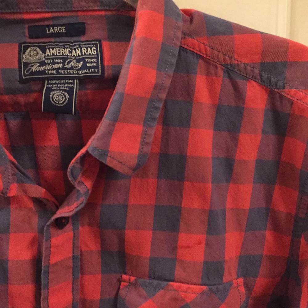 - Men’s American Rag button down shirt size large